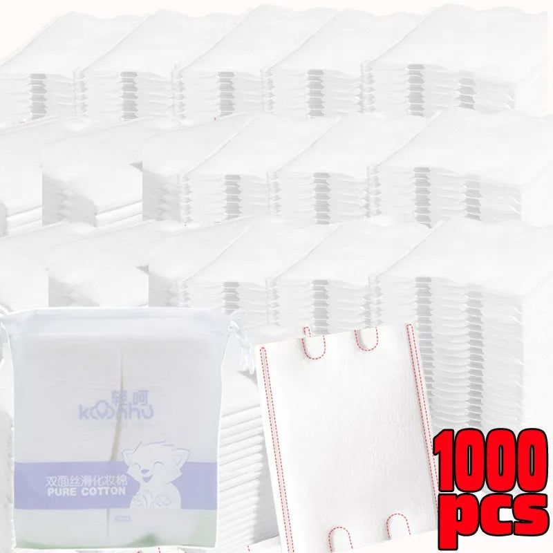 Disposable Makeup Remover Cotton Pads Double Sided Facial Cleaning Removal Cotton Wipes Soft Cosmetics Women Skin Care Tools