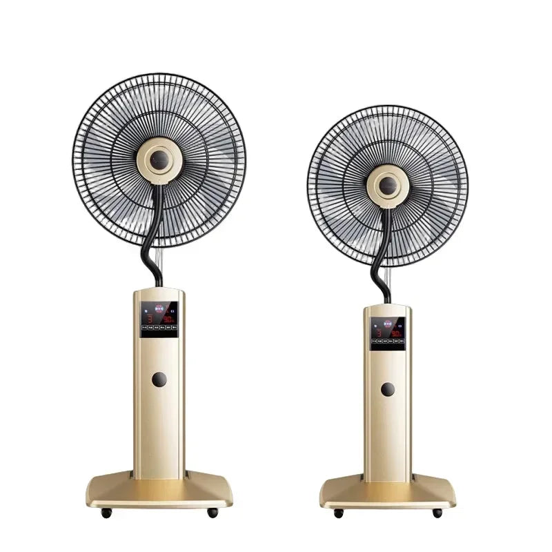 2025Spray Fan Landing Home Quiet Remote Control Humidification Cooling Shaking Industrial Blow Water Cooled Atomizing Electric F
