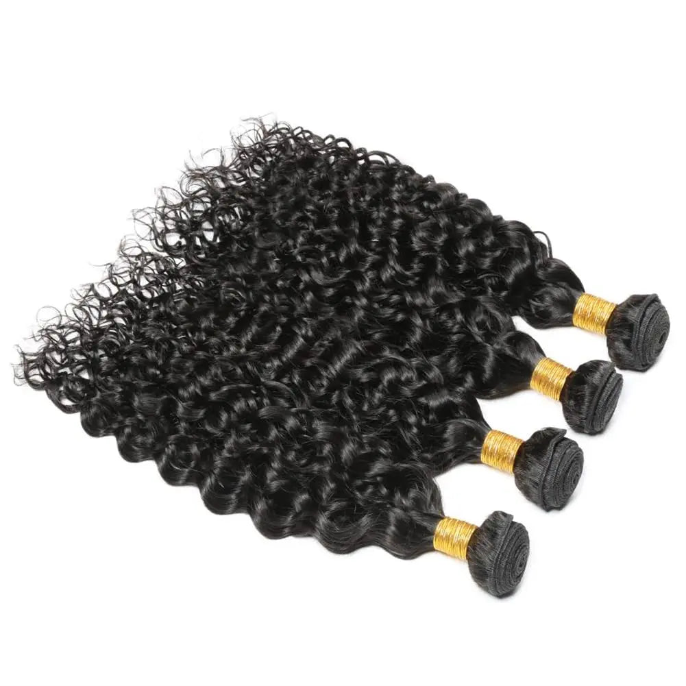 Water Wave Bundles Human Hair Extensions For Women Peruvian Hair Bundle Raw Virgin Hair Unprocessed Human Bundle Curly Hair
