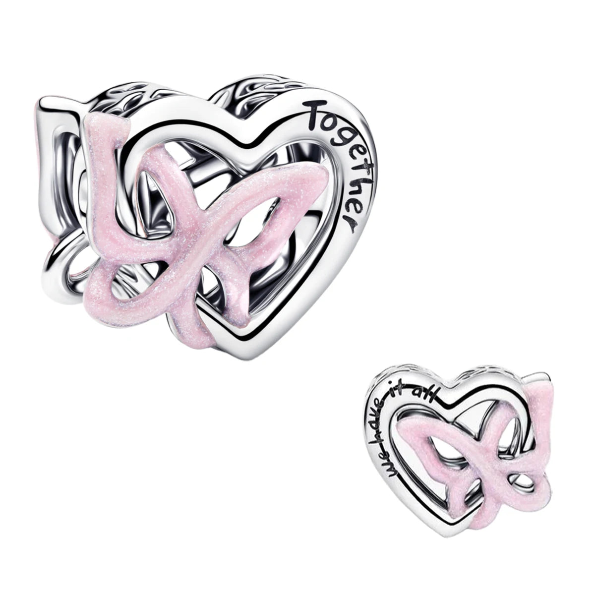 New 925 Sterling Silver Four Leaf Clover Flower Ear Stud Ring Pendant Bead fit DIY Women's Bracelets Necklaces Jewelry Gifts
