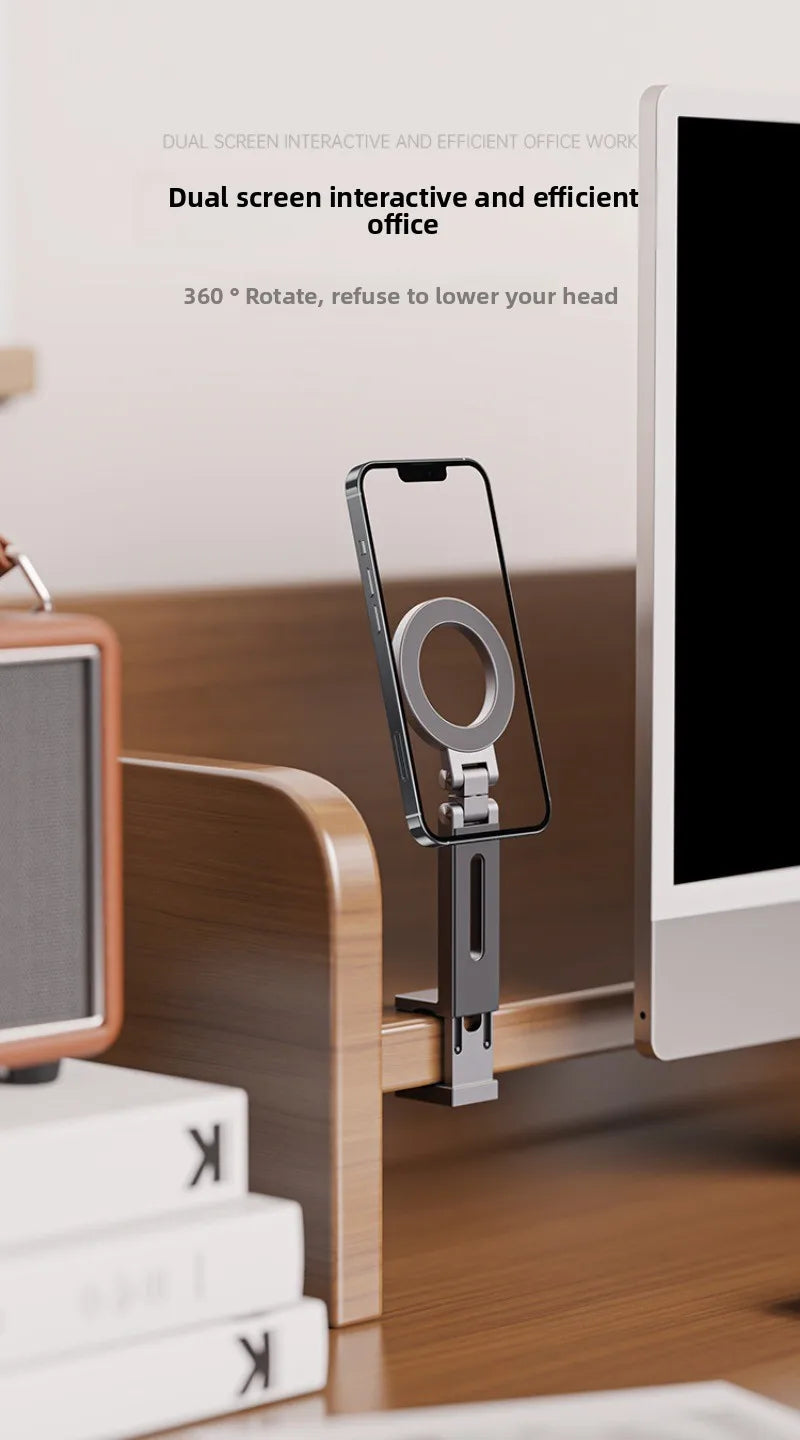 Universal Magnetic Phone Holder Travel Essentials Flexible Rotation Hands-Free Airplane Phone Mount for IPhone15 Pro Max Series