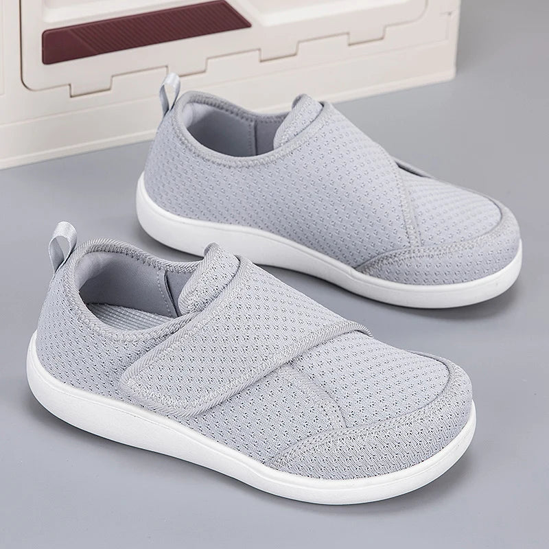 Men Women Open Shoes for Elderly Adjustable Diabetic Shoes Swollen Foot Fat Wide Hallux Valgus Bunion Orthopedics Thumb Eversion