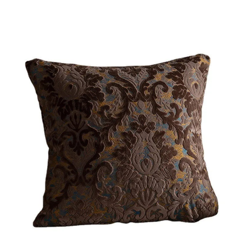 45x45/50x50cm Luxury Cut Velvet Sofa Pillow Cover Modern Nordic Cushion Case Living Room Villa Model Room Matching Velvet Back