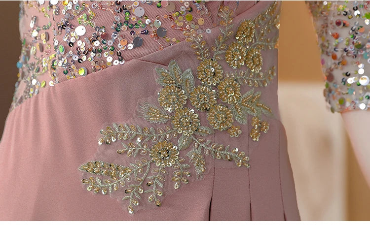 Summer New Sequins Luxury Chic Evening Wedding Dress 2024 Women's Elegant Bodycon Midi Dress Satin Vintage Casual Party Vestidos