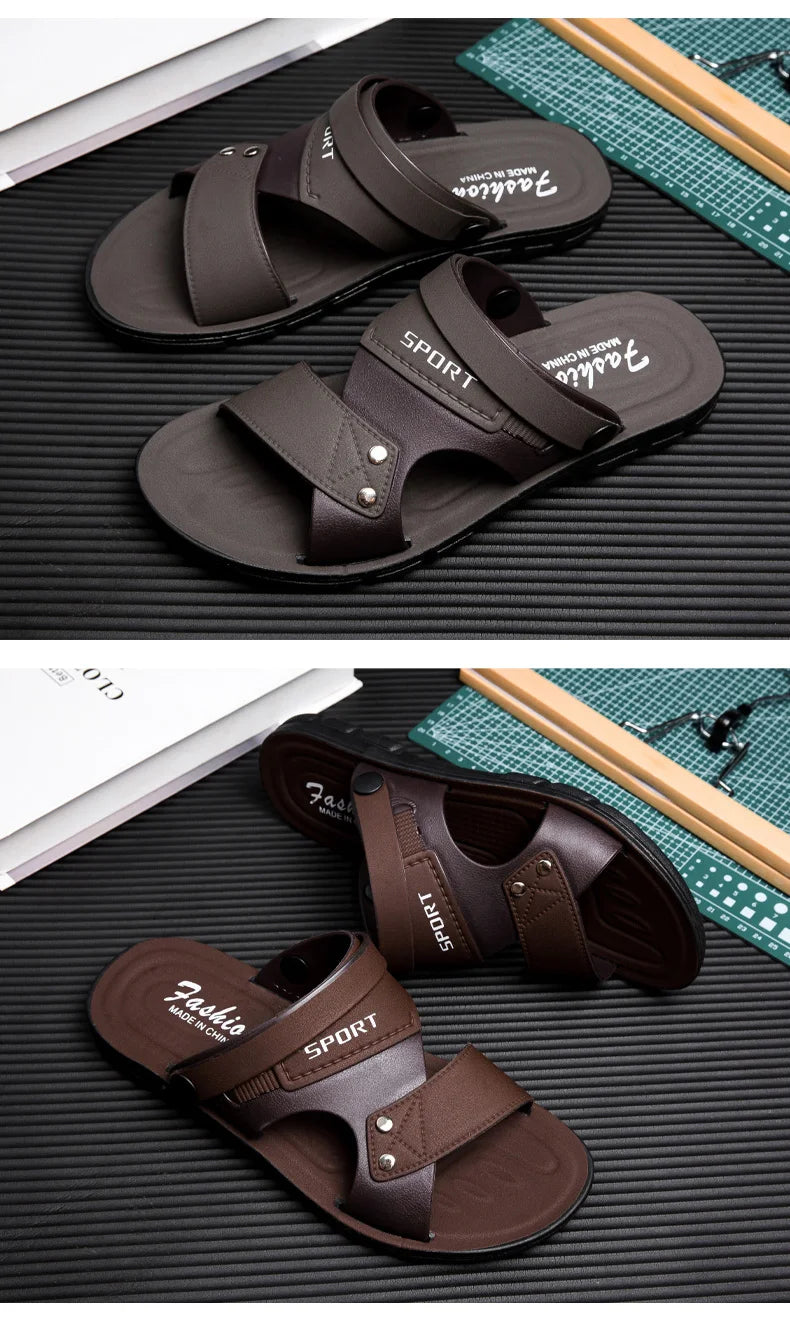 Trend Men's Sandals Casual Beach Shoes Male Classic Summer Sandals Men Slippers Slip On Sandals For Men Slippers
