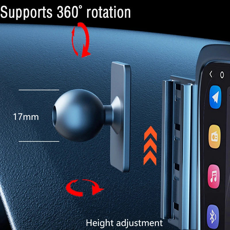 For Ford Fiesta MK8 2017-2020 2021 2022 Car Phone Holder Fixed to Screen Car Magnetic MagSafe Wireless Charger Mount Accessories