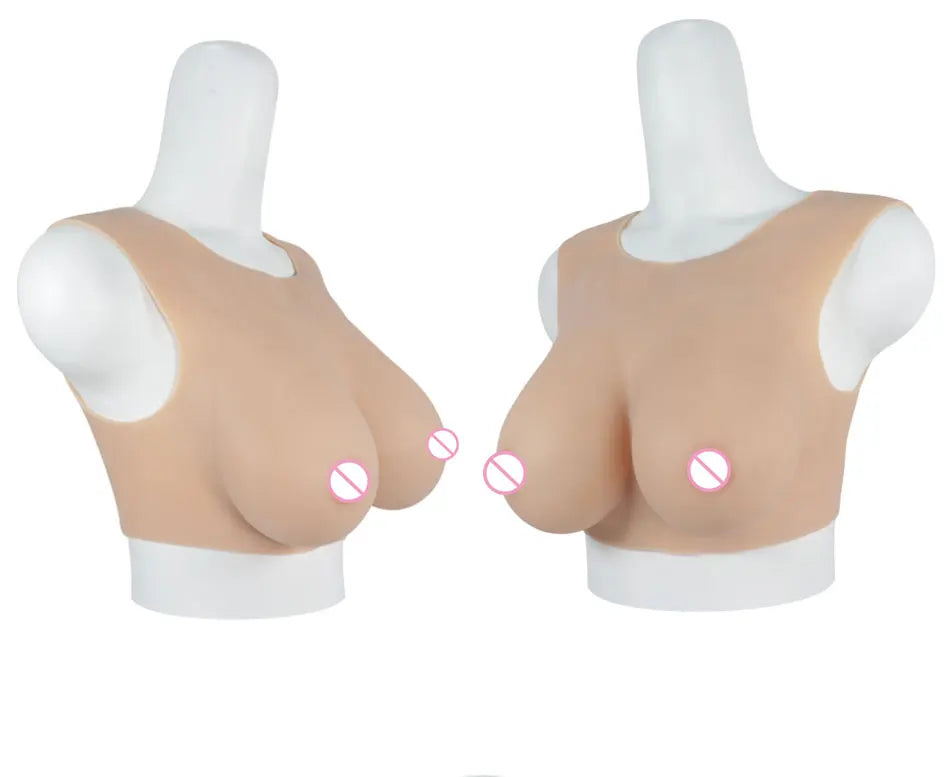 Cosplay Chest Silicone Breast Forms Huge Fake Boobs Transgender Drag Queen Shemale Crossdresser Artificial Breasts Shemale