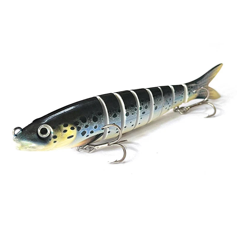 Fishing Lure Multi-Joint Fish Fishing Kit Slow Sinking Realistic Hard Lure Swimbait Freshwater and Saltwater for Bass Trout Lure