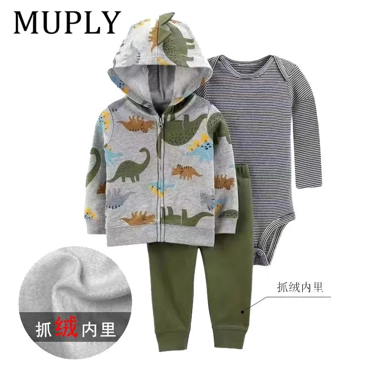 3-piece Suit Summer Baby Clothes Sets Baby Short Sleeve Shorts Cover Clothes Cute Girls Bebe Children Cotton 100% Clothing 6-24M