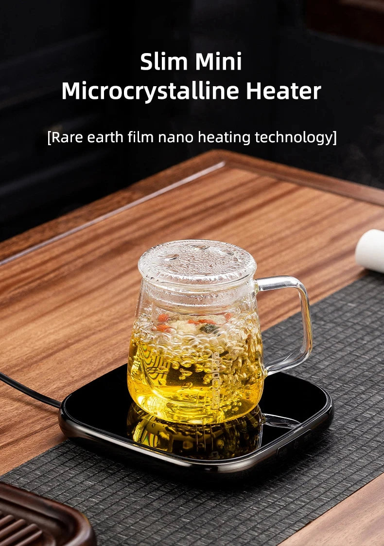 220V Cup Heater Electric Stove Hot Cooker Plate Boil Water Hot Tea Maker Coffee Milk Warmer Heating Pad Insulation Base Coaster