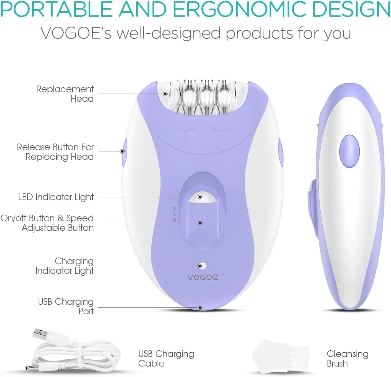 Kemei 4in1 Women Epilator Electric Shaver Facial Body Hair Removal Lady Leg Bikini Trimmer Hair Remover Underarms Rechargeable
