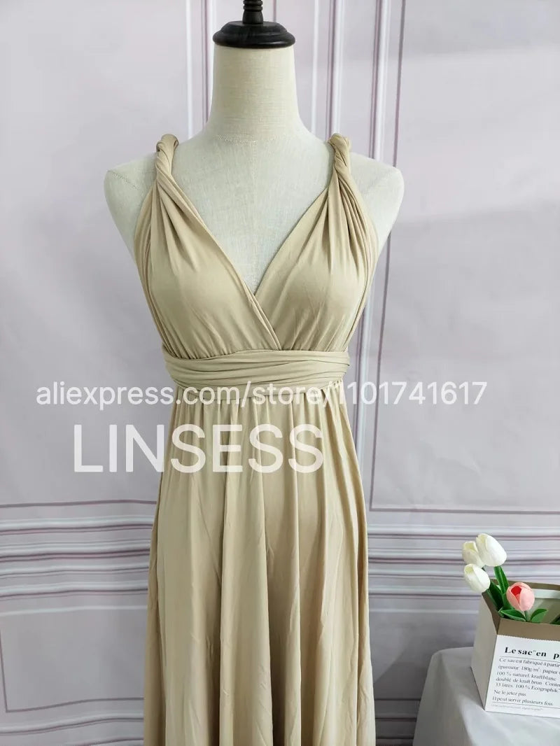 Multiway Maxi Dress Bridesmaid Dress Infinity Cocktail Dress Floor Length Bridesmaid Dress Maxi Dress for Bridesmaid Gifts