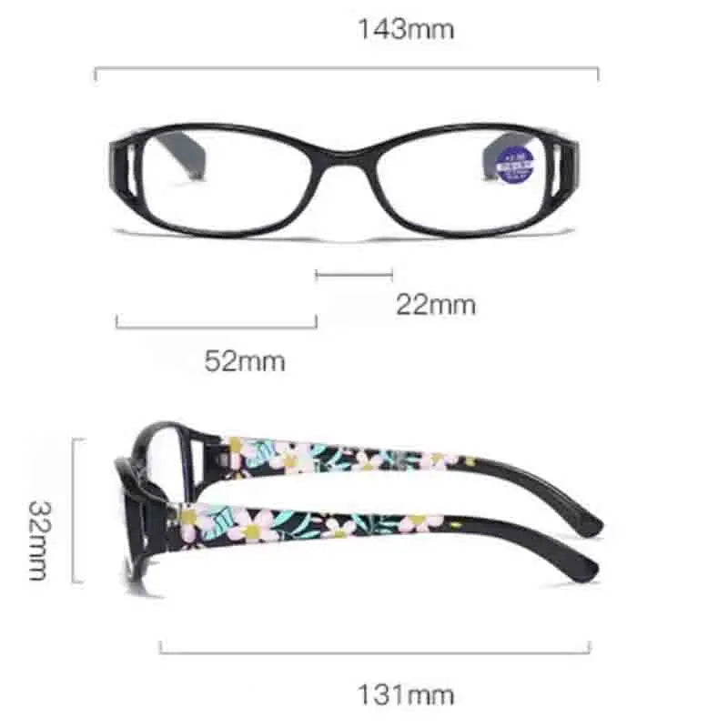New Folding Reading Glasses Women Men Anti-Blue Light Portable Magnifying Presbyopia Eyewear +100+400 Eyeglasses