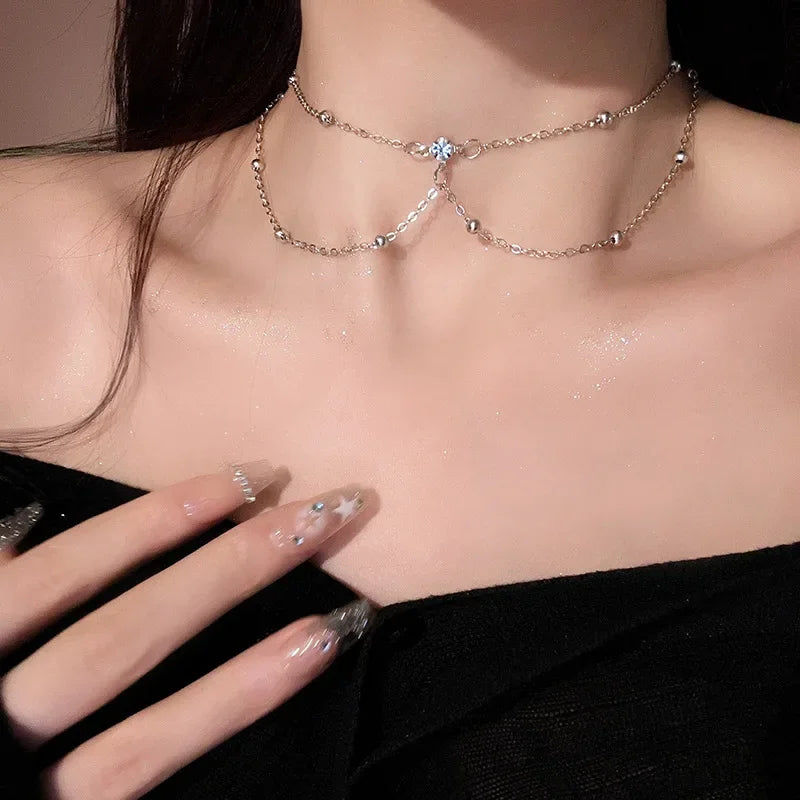 Summer Sexy Chest Chain Bra Bikini Metal Body Chain Jewelry for Women Beach Harness Winter Crystal Body Chain Decoration Jewelry