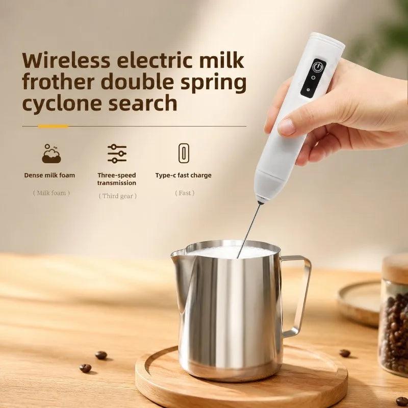 Handheld Electric Milk Frother Mini Coffee Foam Maker Portable Milk Whisk Mixer for Home Latte Cappuccino