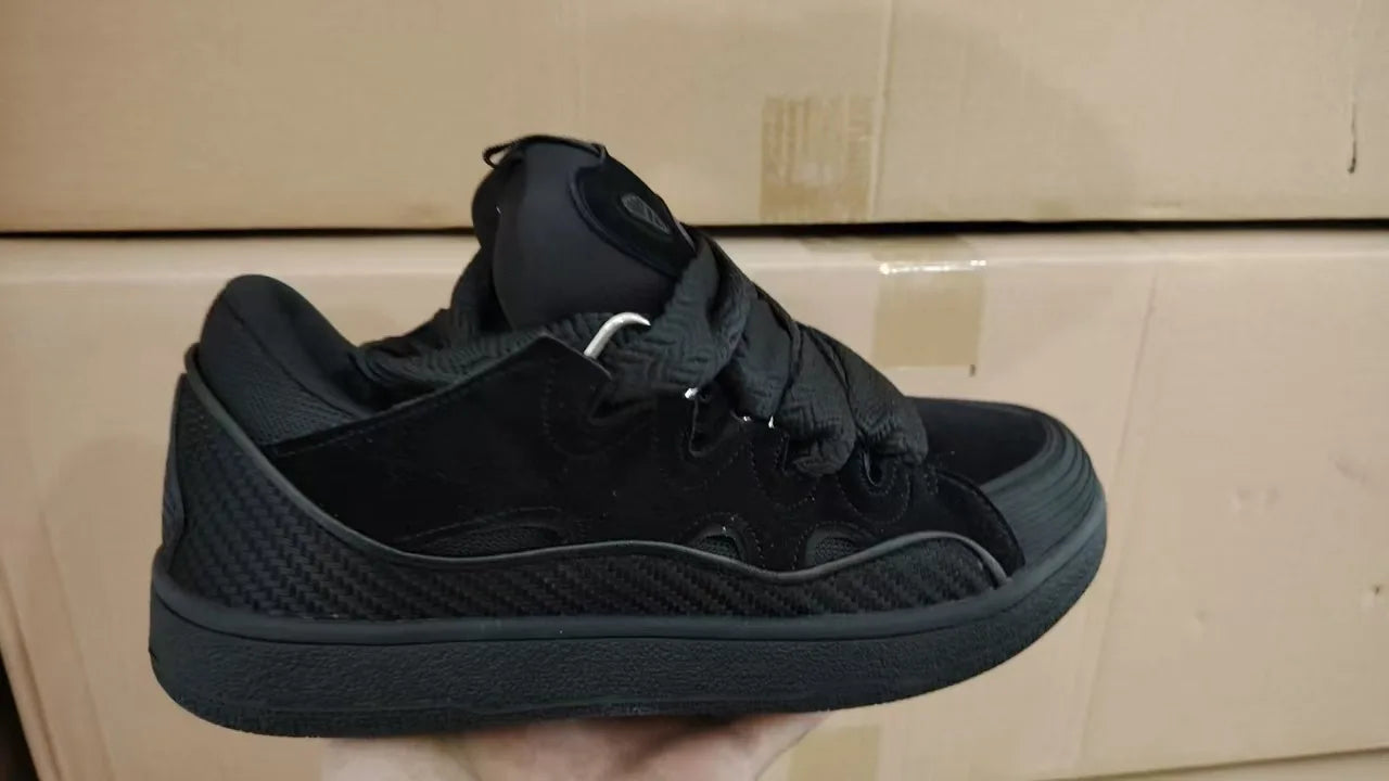 Thick-Soled Dad Shoes Men/women 2025 Summer Autumn Lace Up Clunky Sneaker Casual Skateboard Shoes Mixed Color Sport Shoes