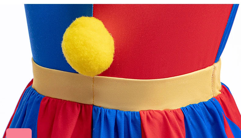 The Amazing Digital Circus Cosplay Costume Halloween Cartoon Circus Pomni Jax Ragatha Caine Jumpsuit Outfits Party Outfit