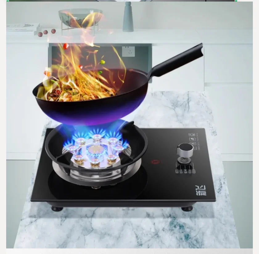 Frestec Single Burner Gas Stove for Natural Gas LPG Home Use High Power Desktop Built in Stove WWW