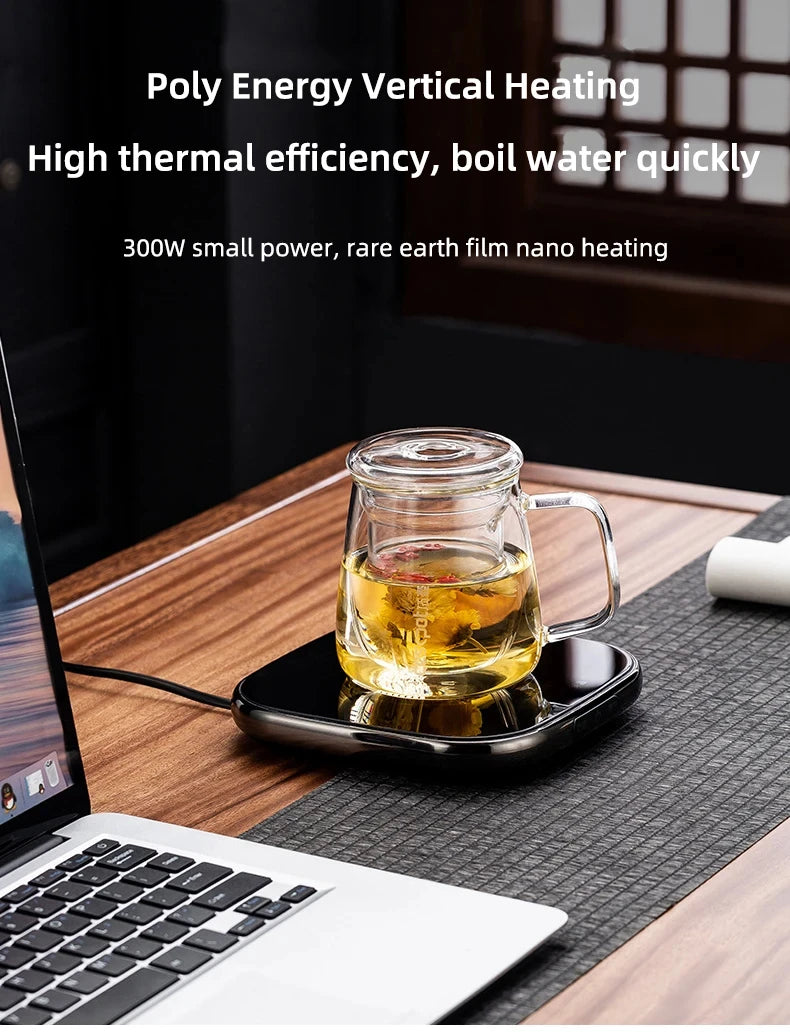 220V Cup Heater Electric Stove Hot Cooker Plate Boil Water Hot Tea Maker Coffee Milk Warmer Heating Pad Insulation Base Coaster