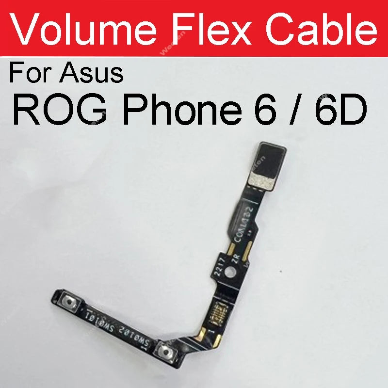 Power Volume Button Flex Cable For Asus ROG Phone 6 ZS630KL Rog 6D 6Pro On Off Power Volume Side Keys Flex Ribbon Parts