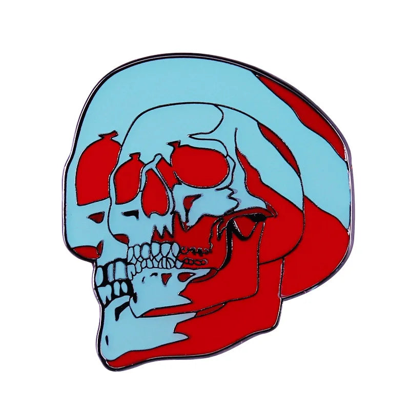 Popular Halloween Costume Accessories Horror Ghost Skull Pumpkin Pin Metal Badge Holiday Jewelry Gift Wholesale