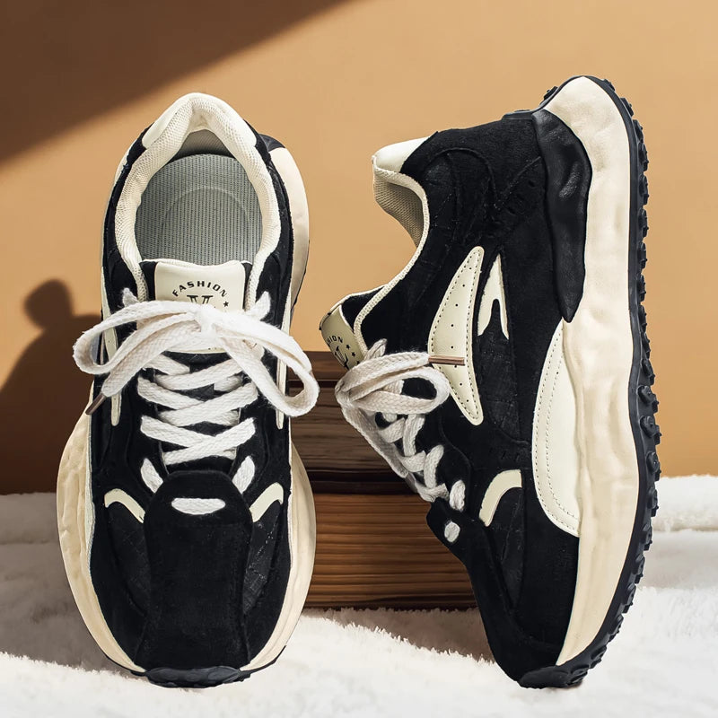 New Arrival Men's Casual Shoes PU Leather Sneakers Comfortable Tenis Masculino Outdoor Male Treking Footwear Travel Skate Shoes