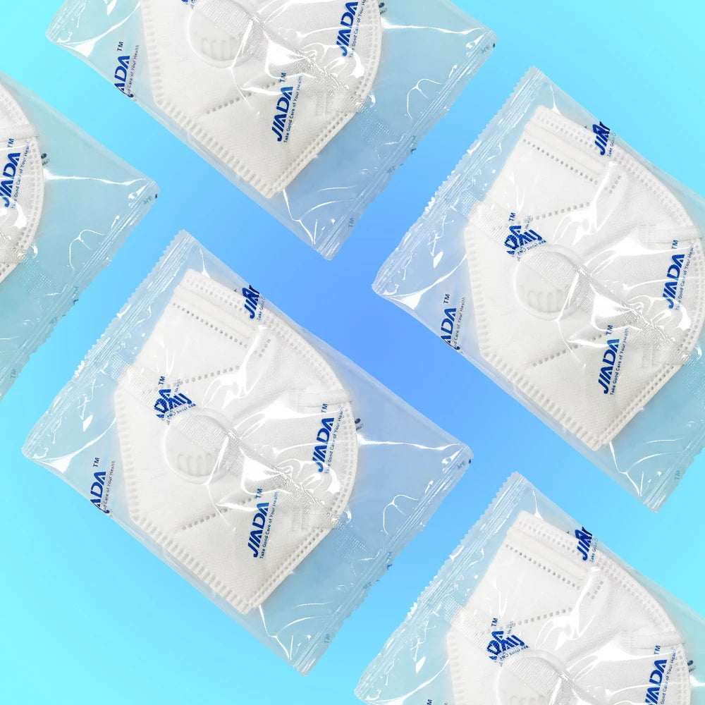 10/30 PCS EU FFP3 Face Masks Breathing Valve Sponge Strip Dustproof CE0370 Anti Haze Workshop 7-Layer Individually Pack