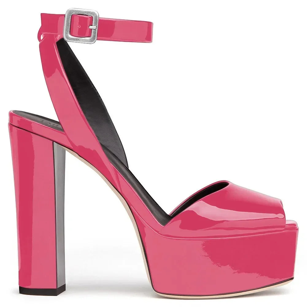 【Measure your feet length before order】Luxury Women High Heel Sandals Platform Sexy Evening Party Dress Summer Lady Shoes C-SL-2