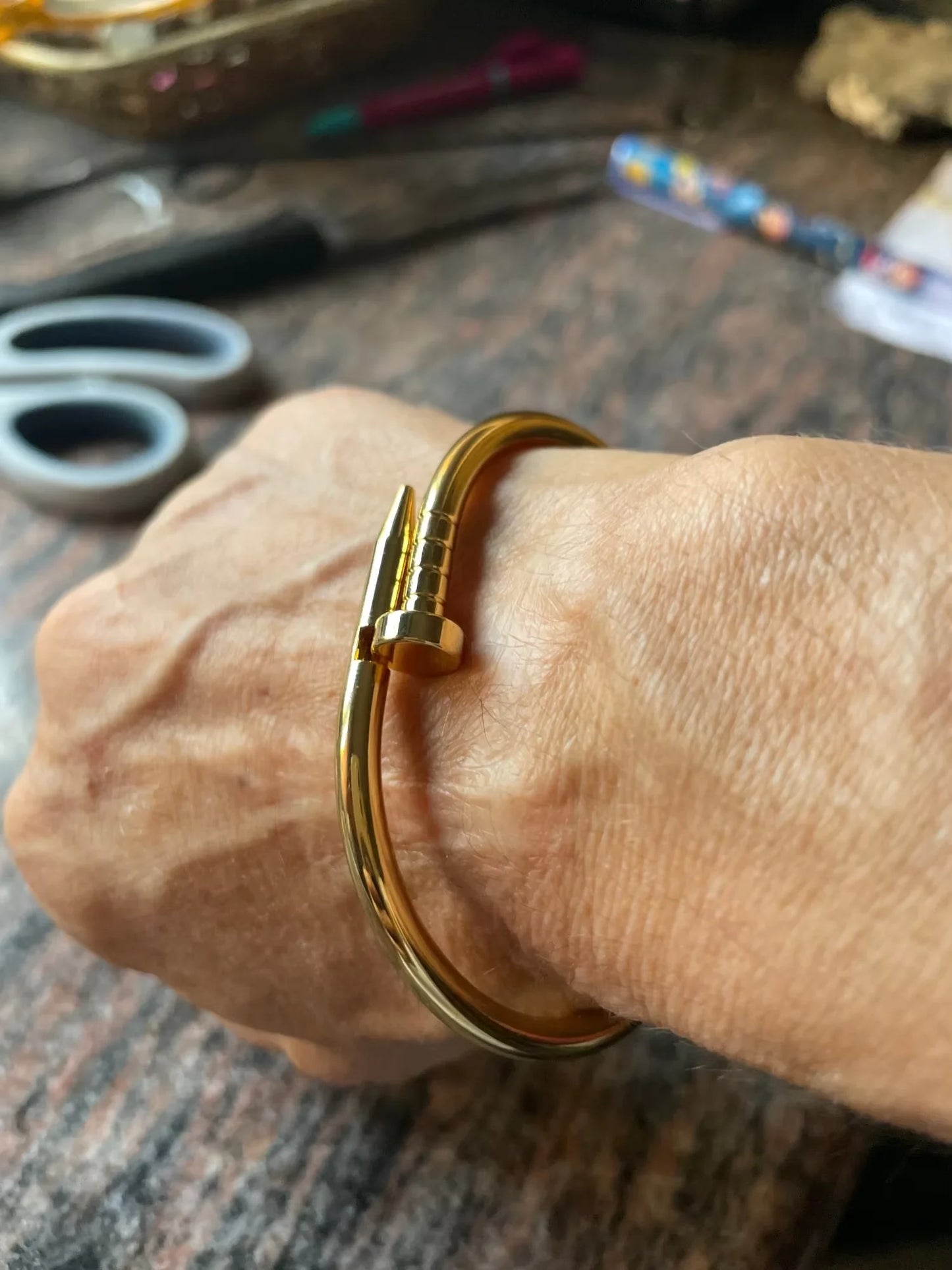 Bracelets Woman Gold Plated Simple Hip-hop Punk Personality Fashion High Stainless Steel Italian Men Sale Jewelry Accessories