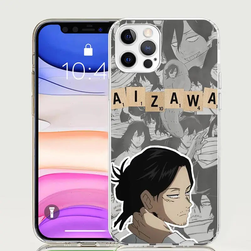 My Hero MHA Aizawa Shouta Phone Case For iPhone 17 Air 16 15 Plus 11 14 Pro Max 13 Mini 12 7 8 + SE Pattern Art Customized Cover