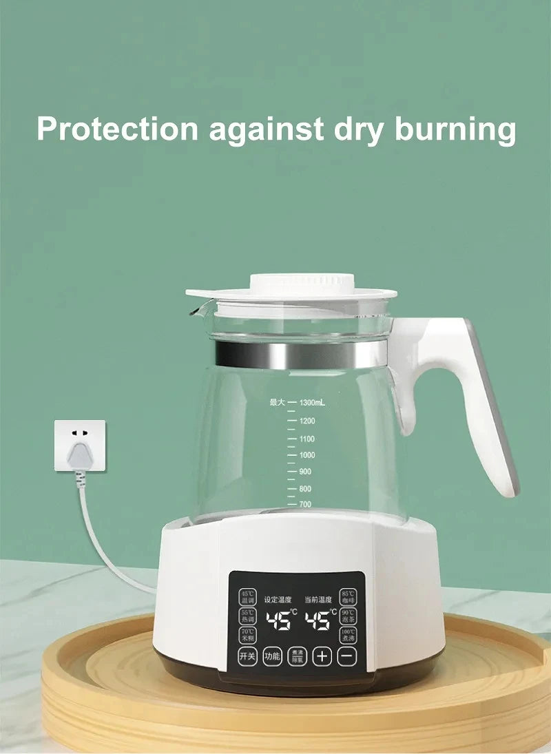 1.3L Electric Kettle Baby Thermostat Milk Warmer Home 24h Hot Water Kettle Multifunctional Glass Health Pot Teapot Kitchen Tools
