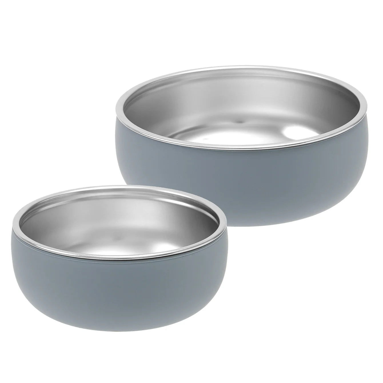 2PCS Baby Feeding Set Stainless Steel Silicone Detachable Bowl Heat Resistant Food Dishes Plate BPA Free Children's Tableware