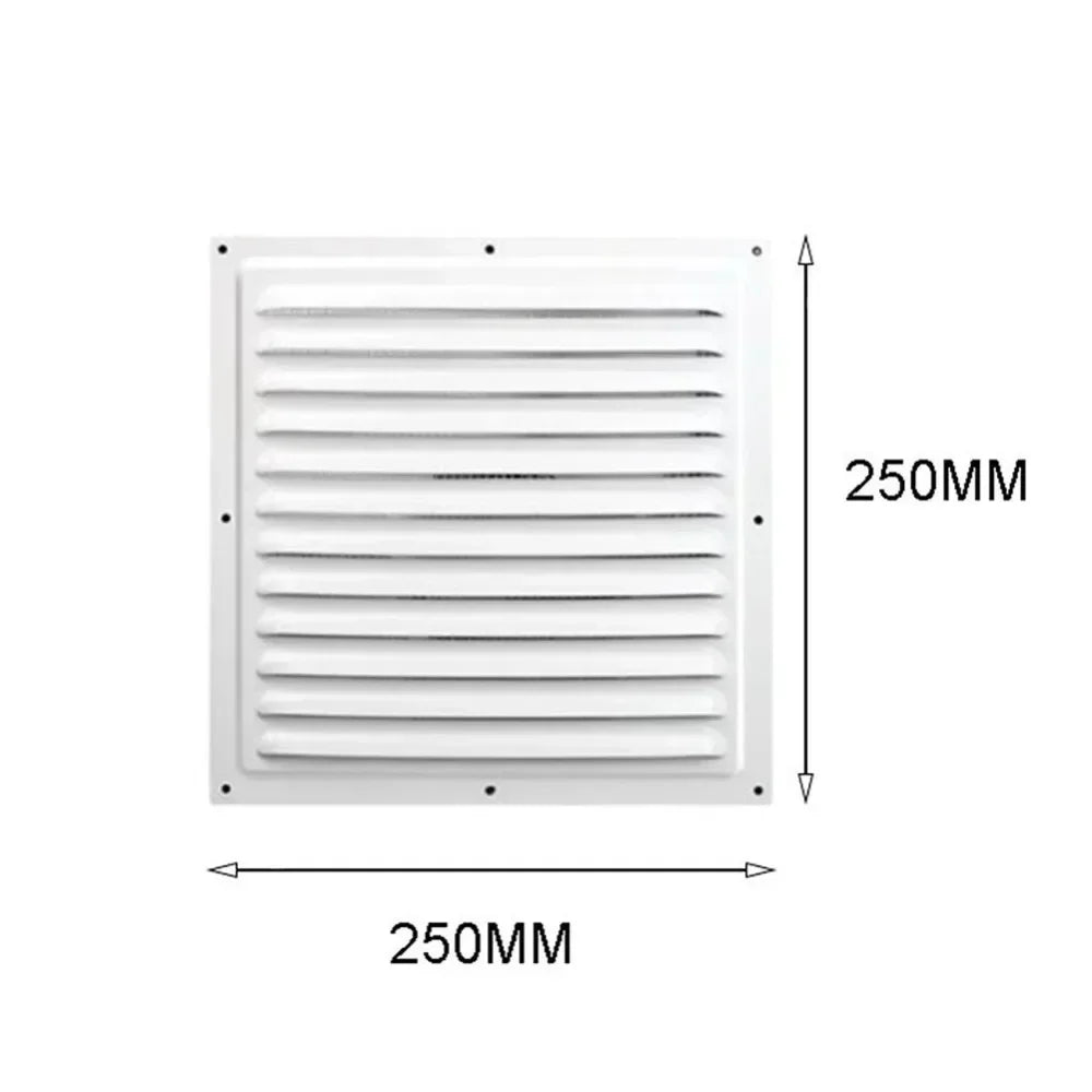 Aluminum Alloy Air Vent Grille Air System Net Cover Screen Exhaust Outlet Window Square Vent 100/150/200/250/300/400mm