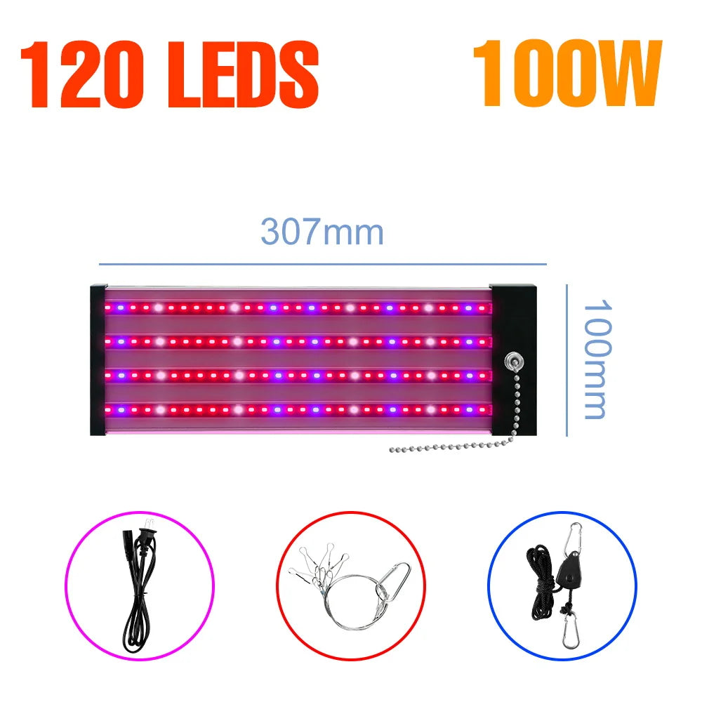 LED Quantum Board Plant Grow Light  Full Spectrum Indoor Flower Seedling Hydroponic Greenhouse Vegetable Cultivation Growth Lamp