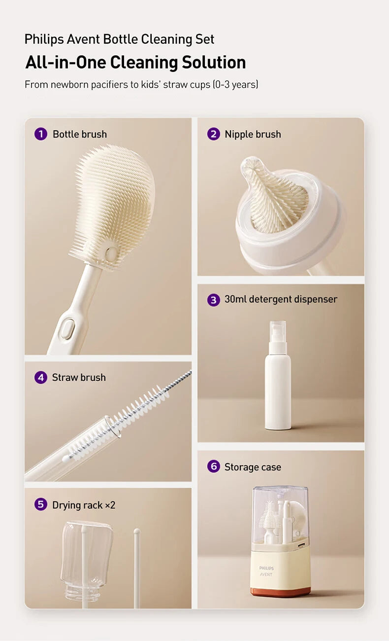 Avent Baby Feeding Bottle Cleaning Set Kitchen Cleaning Tool For Feeding Bottle