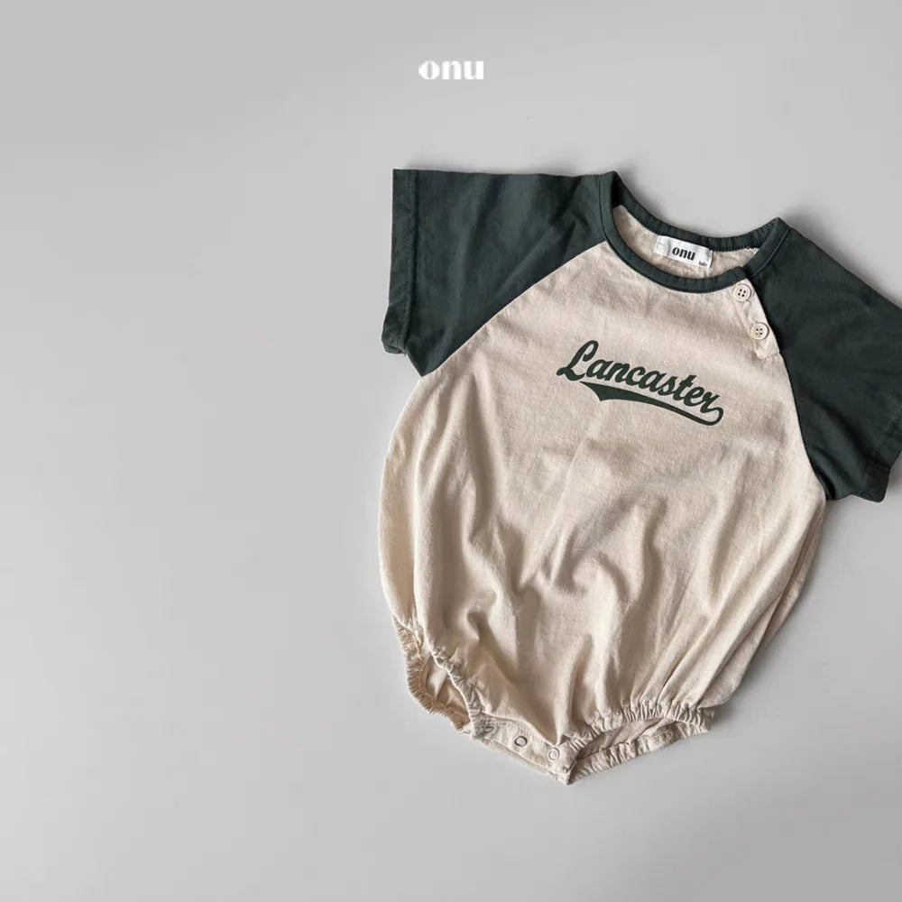 2025 Summer New Baby Short Sleeve Casual Bodysuit Cotton Newborn Boys Girl Letter Print Jumpsuit Cute Infant Clothes 0-24M