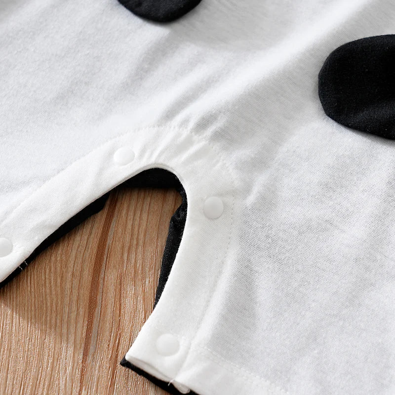 Baby Clothes Cute Cartoon Penguin Comfortable Soft Boy And Girl Summer Round Neck Short Sleeved Baby Jumpsuit
