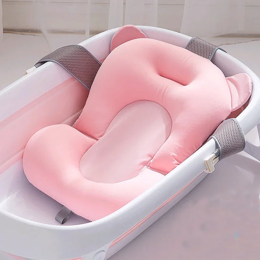 Baby Bath Seat Support Mat Shower Safety Tub Pad Newborn Bathtub Recliner Infant Anti-Slip Soft Comfort Body Cushion Baby Stuff