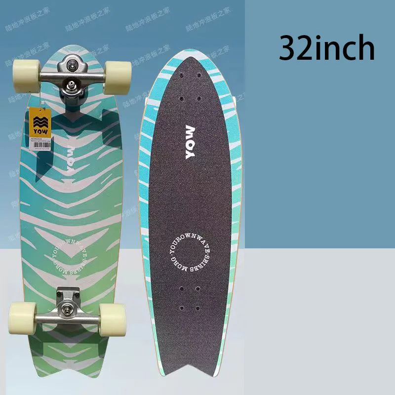 land surf YOW skateboard longboards whole kits good quality spring system branded with trucks wheels bearings and tool