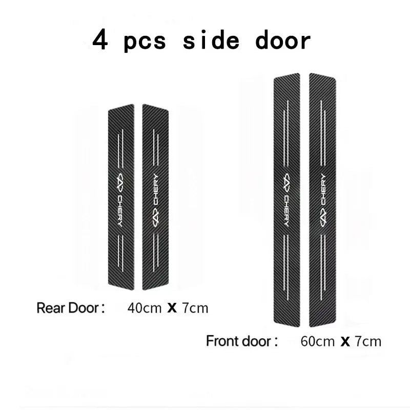 Car Trunk Bumper Guard Decals For Chery TIGGO 3 4 5 7 Pro 8Pro Max MVM X22 DR3 Amulet Fora Fulwin T11 A1 A3 A5 car Accessories