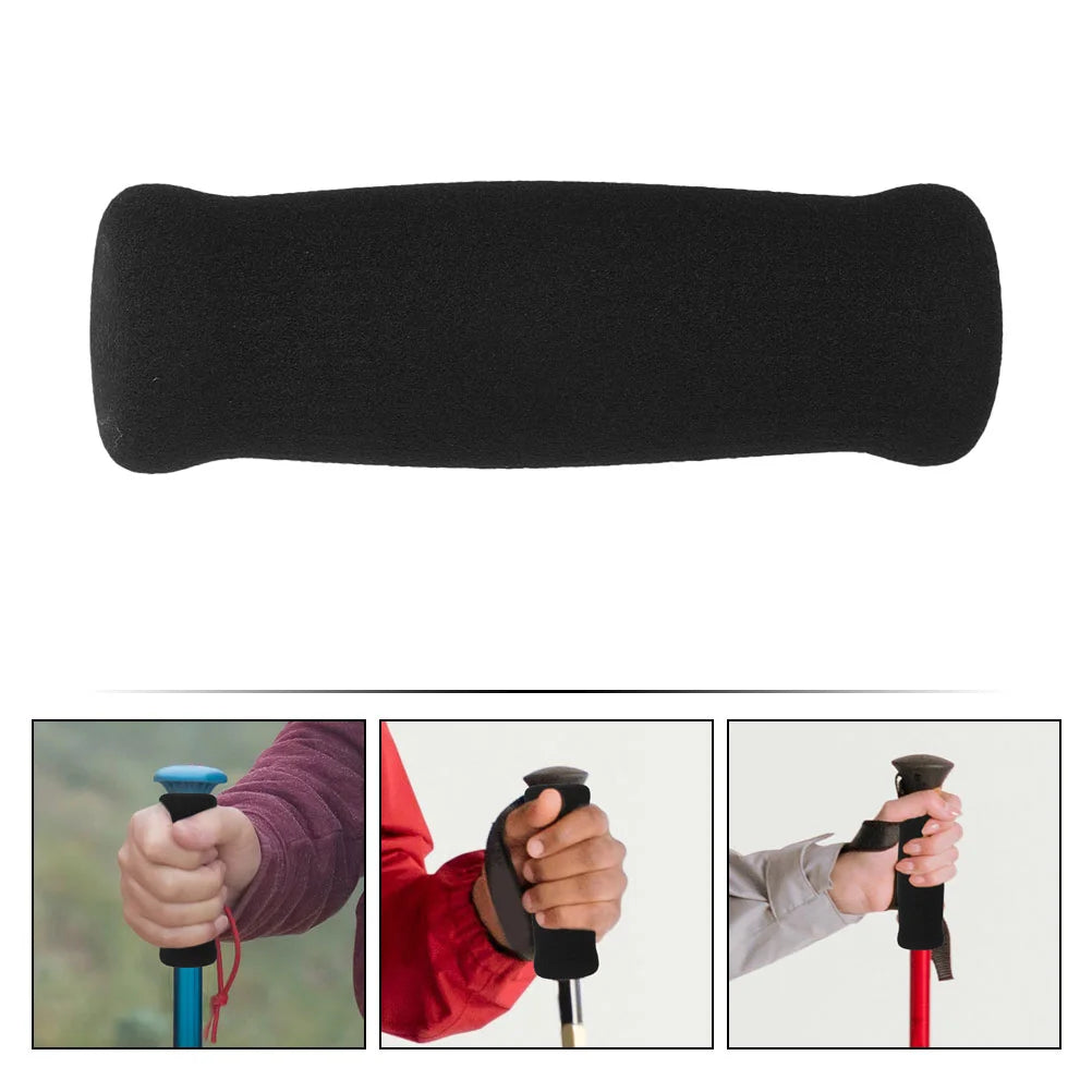 2 Pcs Walker Walking Aid Handle Cover Elderly Grip Accessories for Cane Replacement Handles Sponge Crutch Grips