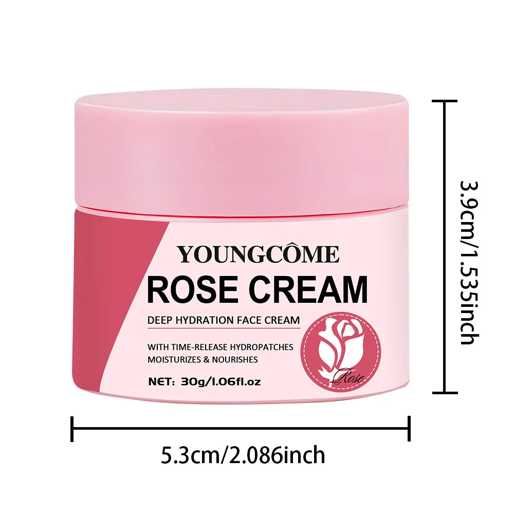 Rose Moisturizing Face Cream Long Lasting Moisturizing And Hydrating Firming Skin Smoothing Wrinkles Reducing The Look Of Aging