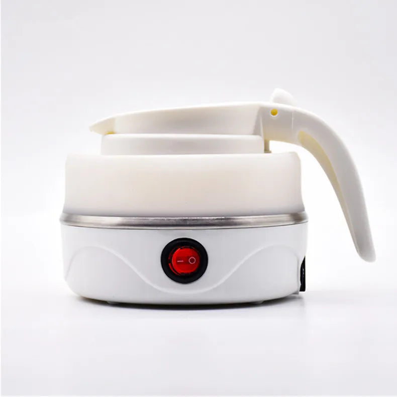 JFBONIN 0.6L Mini Folding Kettle Portable Water Heater 600W Silicone Compression Electric Kettle Home Kettle Easy To Travel
