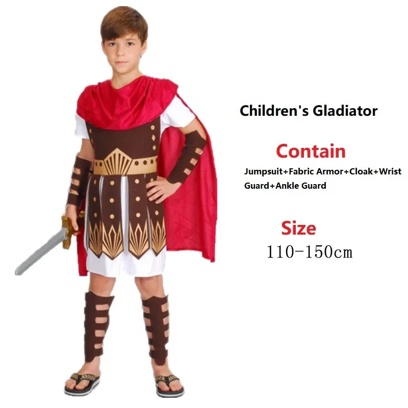 Halloween adult children ancient Greek and Roman cosplay warrior gladiator costumes  anime cosplay
