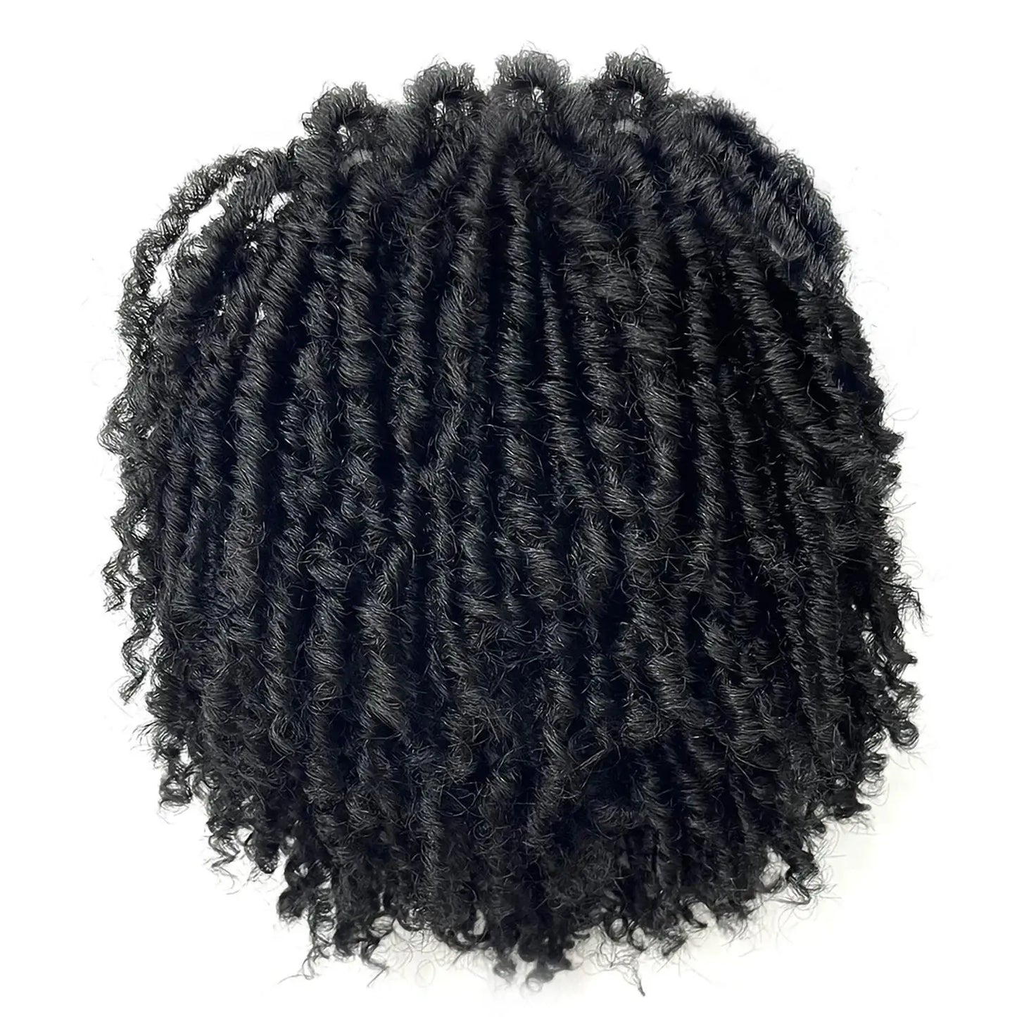 Dirty braids, head covers, synthetic wigs, synthetic braids, chemical fiber semi-wigs, dirty braids, braided wigs Unisex