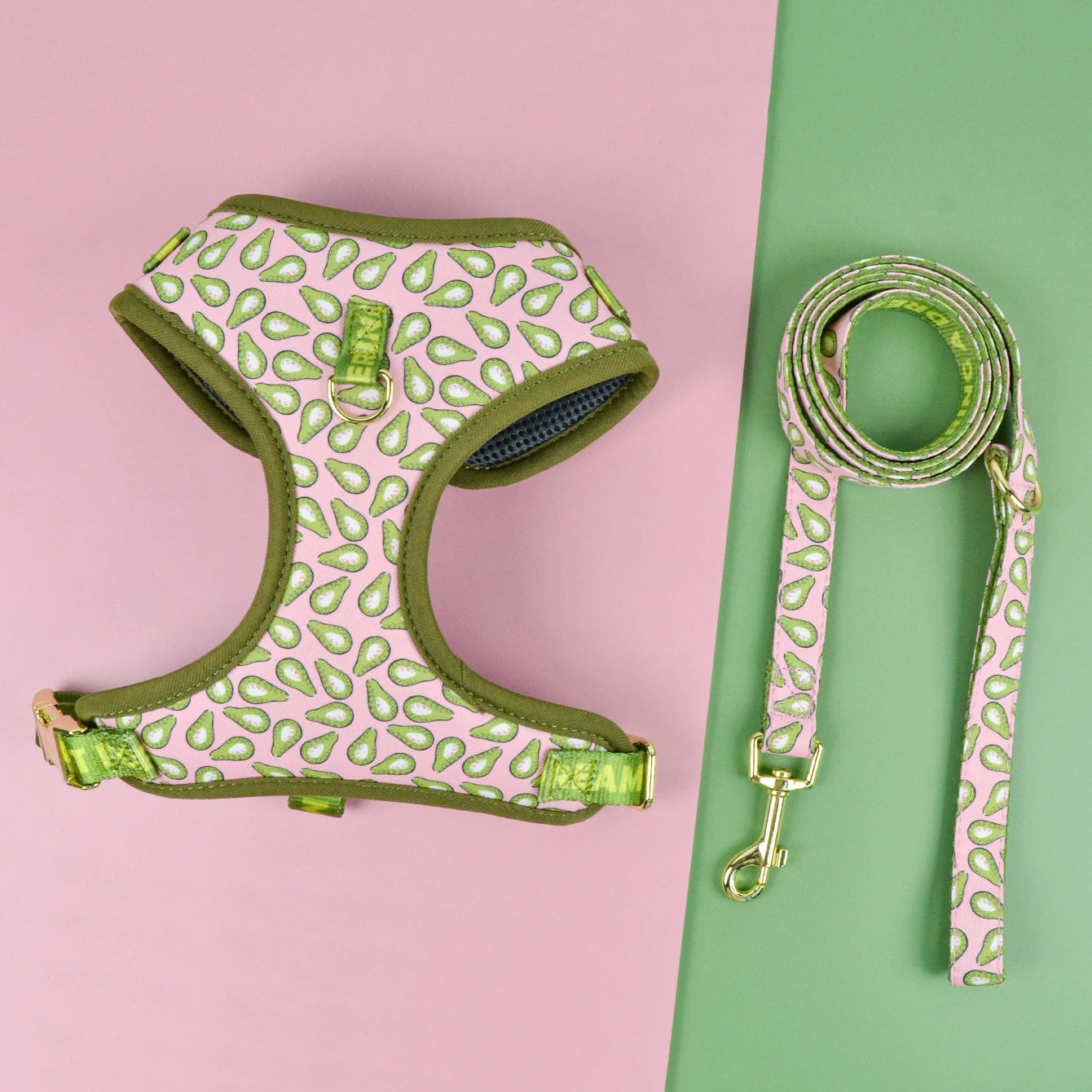 Valentine's Day and New Year's gift Cute Design Adjutable Luxury Designer Pet Harness &1 Pcs Color Matching Pet Dog Leashes