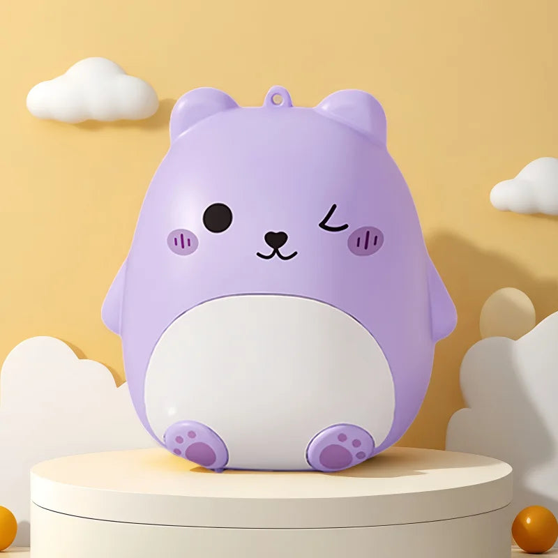 Cute Cartoon Bear Mini Pill Box 5 Independent Sealed Compartments Moisture-proof Portable Pocket Travel Medicine Tablet Storage