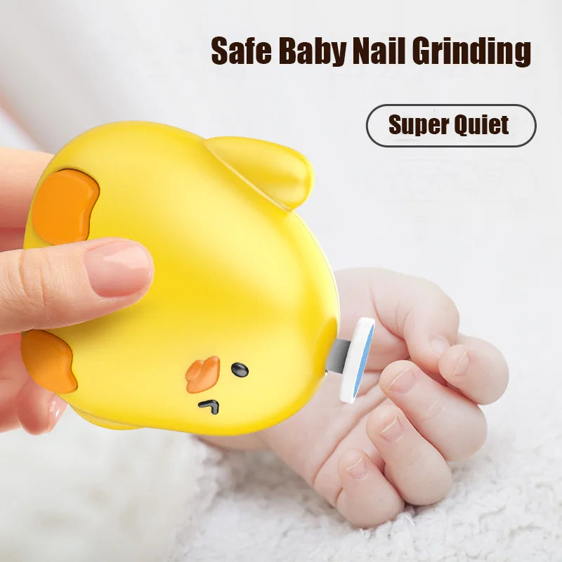 Electric Baby Nail Trimmer Safe Baby Nail Clippers With 6 Grinding Heads Quiet Baby Nail Polisher Kit For Hygiene Cares