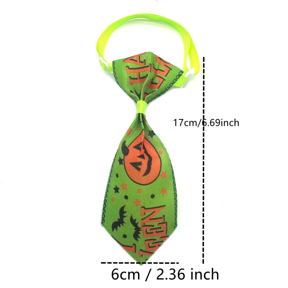 30/50 Pcs Holiday Pet Dog Bow Ties Puppy Halloween Collar Dog Bow Tie Design Puppy Collar for Small Dog Cat Grooming Products