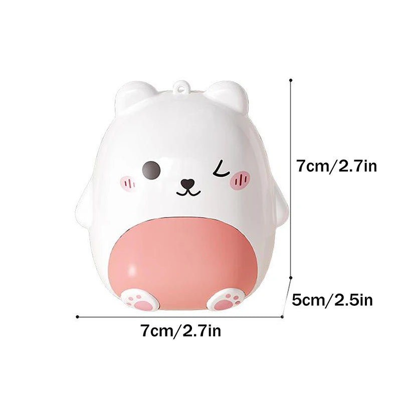 Cute Cartoon Small Bear Portable Double-layer Compartment Going Out Packed Separately Medicine Storage Plastic Pill Box Fashion